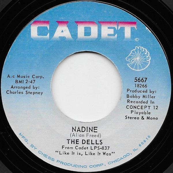 The Dells : Open Up My Heart / Nadine (7", Single, Styrene, Mer)