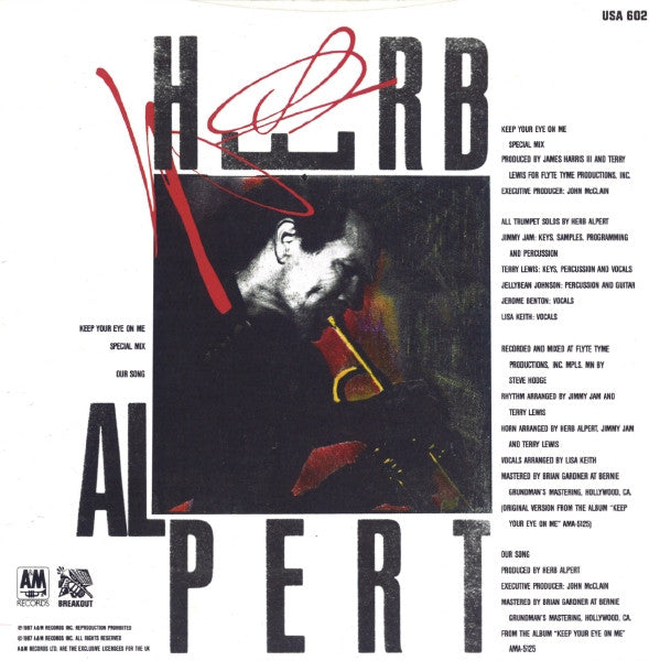 Herb Alpert : Keep Your Eye On Me (7", Single, Sil)