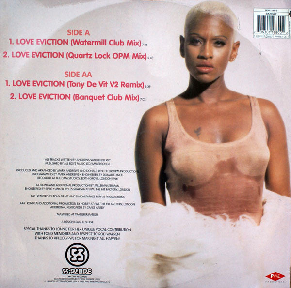 Quartzlock Featuring Lonnie Gordon : Love Eviction (12")