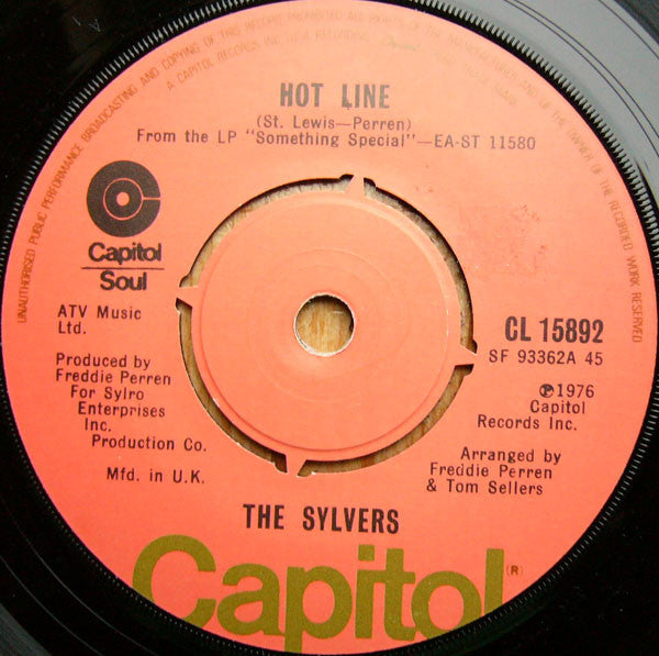 The Sylvers : Hot Line / That's What Love Is Made Of (7")