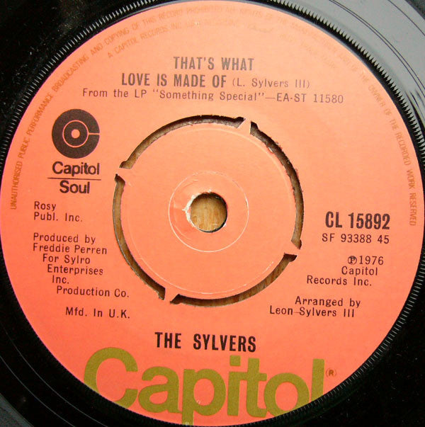 The Sylvers : Hot Line / That's What Love Is Made Of (7")