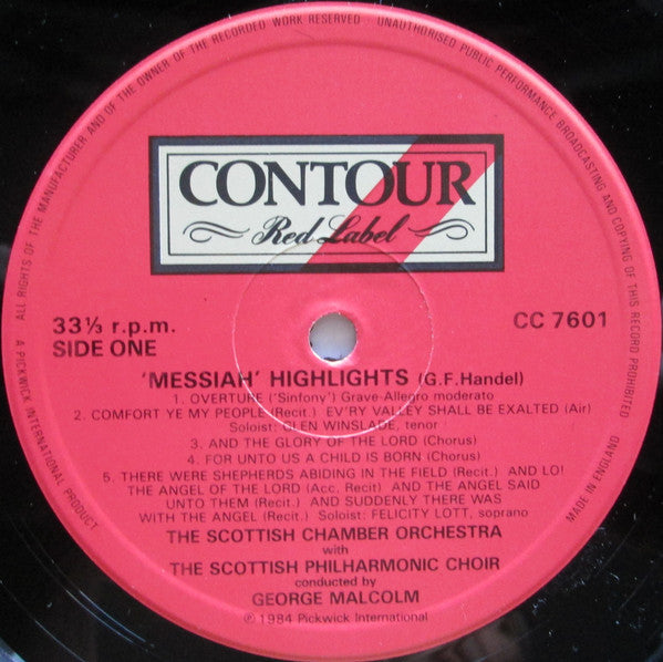 Scottish Chamber Orchestra : Handel: Messiah Highlights (LP, Album)