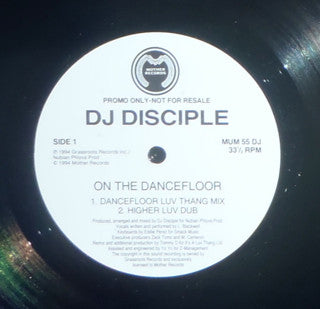 DJ Disciple : On The Dancefloor (12", Promo)