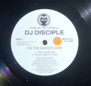 DJ Disciple : On The Dancefloor (12", Promo)