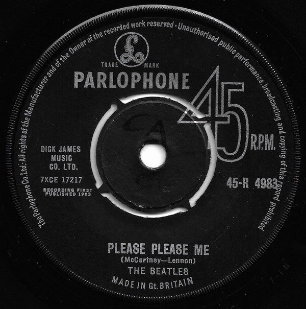 The Beatles : Please Please Me (7", Single, RP)