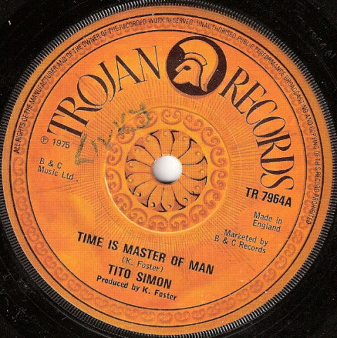 Tito Simon : Time Is Master Of Man (7")