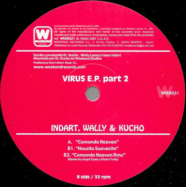 Isaac Indart, Dr. Kucho! & Wally Lopez : Virus E.P. Part 2 (12", EP)