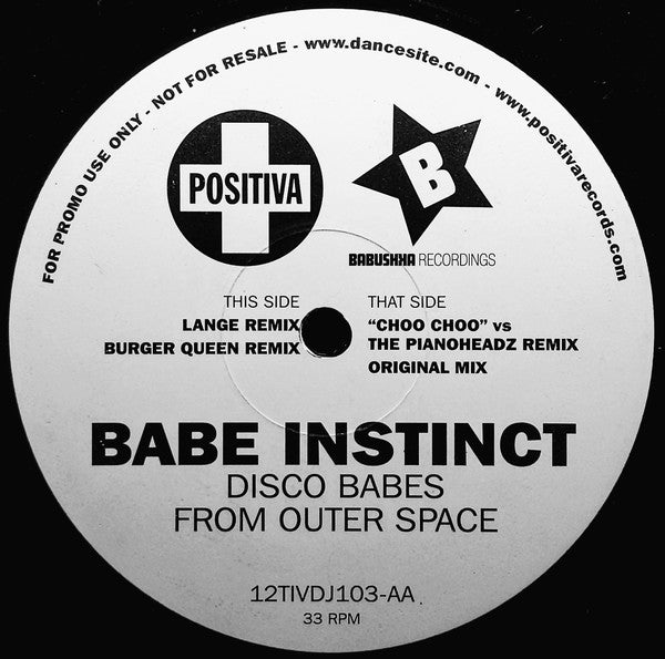Babe Instinct : Disco Babes From Outer Space (12", Promo)