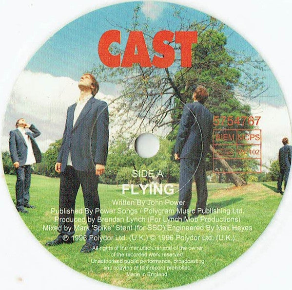 Cast : Flying (7", Single, Whi)