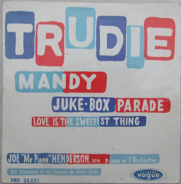 Joe "Mr Piano" Henderson Et The Bill Shepherd Orchestra Et Beryl Scott Chorus : Trudie - Vol. 2 (7", EP)