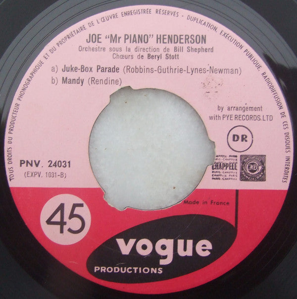 Joe "Mr Piano" Henderson Et The Bill Shepherd Orchestra Et Beryl Scott Chorus : Trudie - Vol. 2 (7", EP)