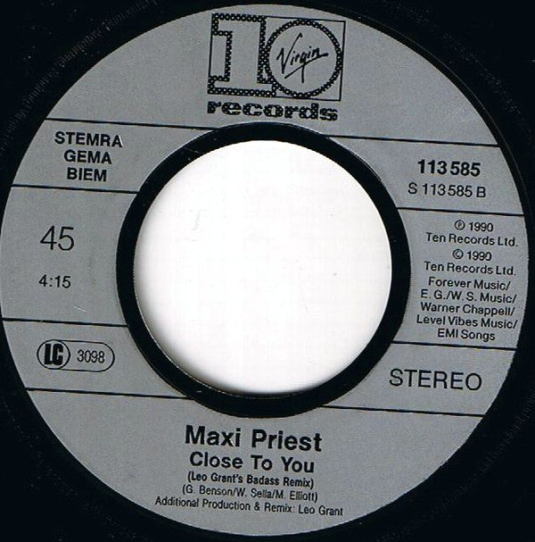 Maxi Priest : Peace Throughout The World (7", Single)