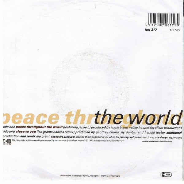 Maxi Priest : Peace Throughout The World (7", Single)