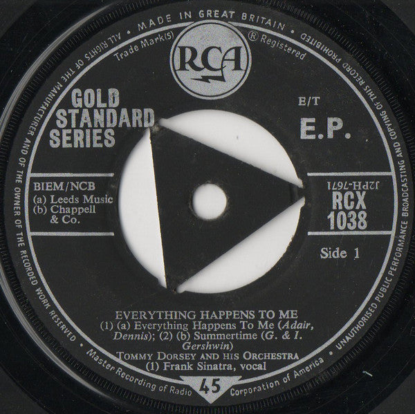 Tommy Dorsey : Everything Happens To Me (7", EP, Mono)