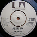 Lea Roberts : All Right Now / All Over Again (7", Single)