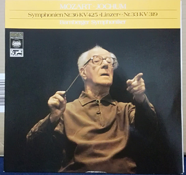 Wolfgang Amadeus Mozart - Eugen Jochum, Bamberger Symphoniker : Symphonien Nr. 36 KV 425 "Linzer" - Nr. 33 KV 319 (LP)