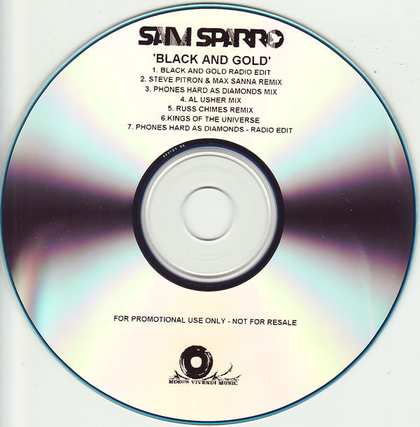 Sam Sparro : Black And Gold (CDr, Single, Promo)