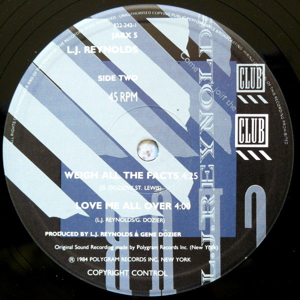 LJ Reynolds : Don't Let Nobody Hold You Down (12", Single)
