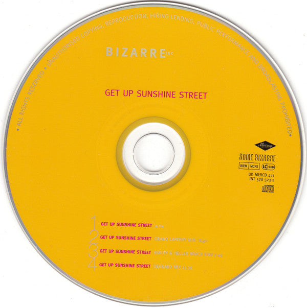 Bizarre Inc : Get Up Sunshine Street (CD, Maxi)