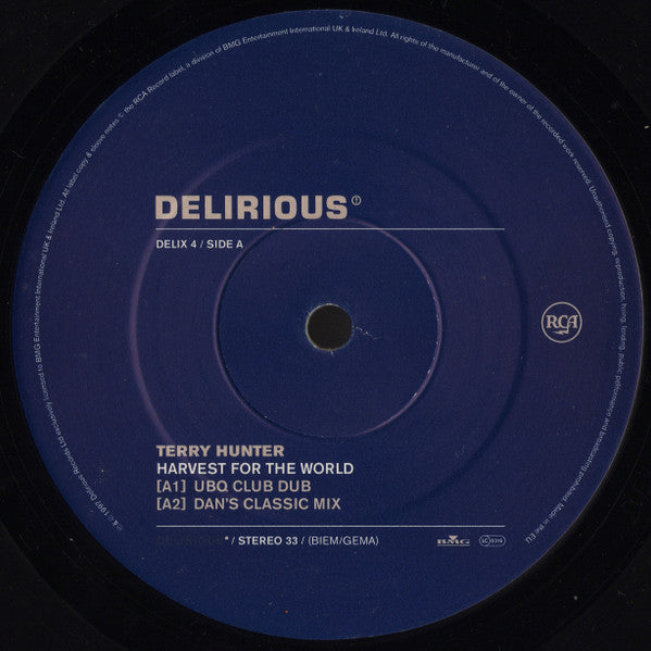Terry Hunter : Harvest For The World (12")