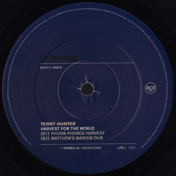 Terry Hunter : Harvest For The World (12")