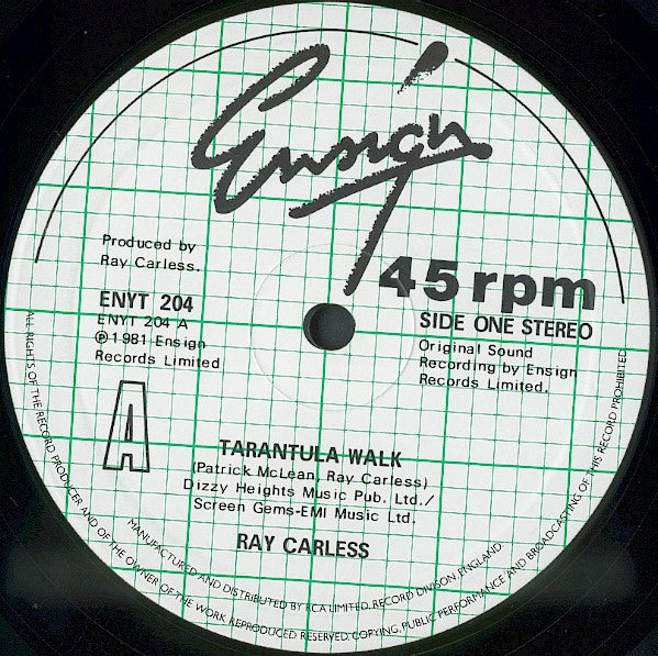 Ray Carless : Tarantula Walk (12")