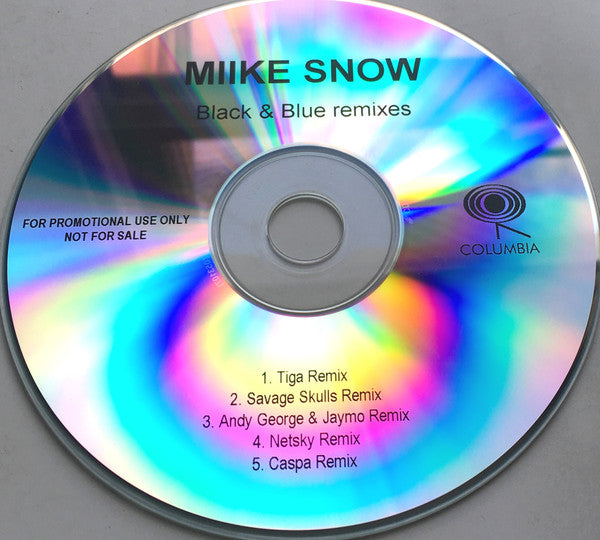 Miike Snow : Black & Blue Remixes (CDr, Promo)