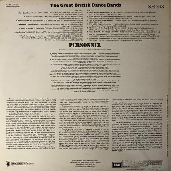 Various : The Great British Dance Bands 1943-1944 (Hits Of World War II Vol. 6) (LP, Album, Comp, Mono)