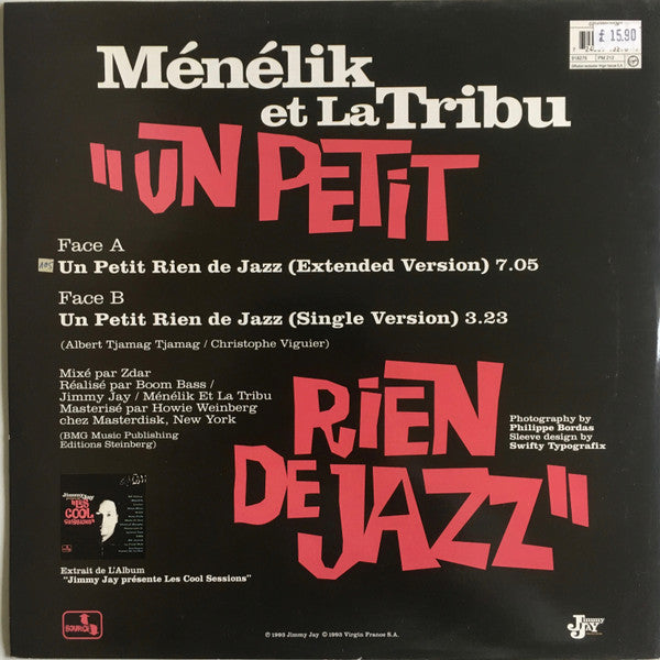 Menelik Et La Tribu : Un Petit Rien De Jazz (12")