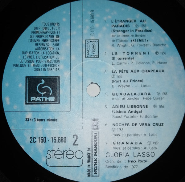 Gloria Lasso : L'étranger Au Paradis (2xLP, Comp, RE)
