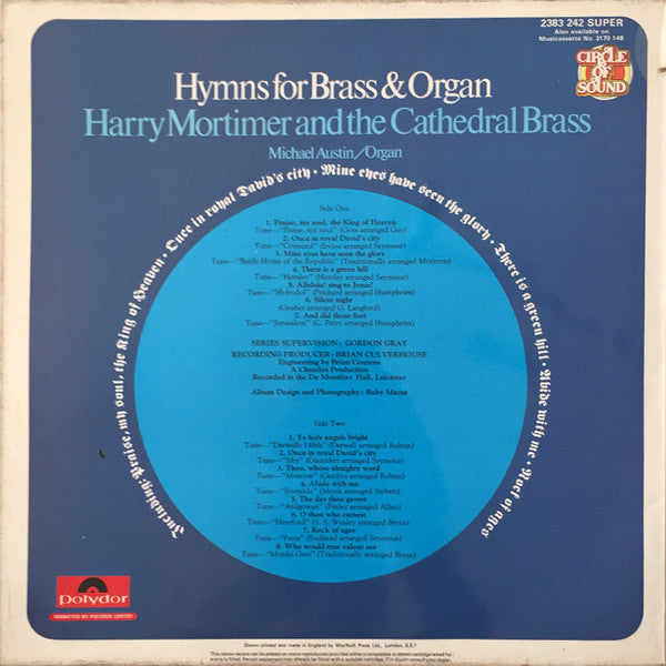 Harry Mortimer & The Cathedral Brass - Michael Austin : Hymns For Brass And Organ (LP, Album)