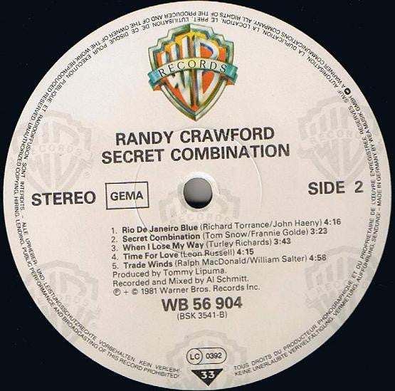 Randy Crawford : Secret Combination (LP, Album, RP)