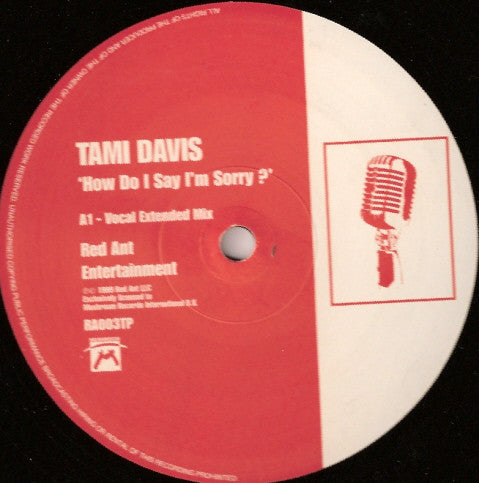 Tami Davis : How Do I Say I'm Sorry (12", Promo)
