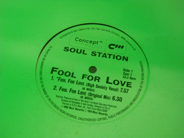 Soul Station : Fool For Love (12", Gre)