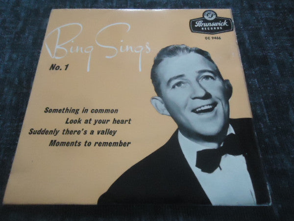 Bing Crosby : Bing Sings No. 1 (7", EP, Mono)