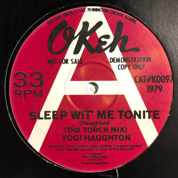 Yogi Haughton : Sleep Wit' Me Tonite (12", S/Sided, Promo, Unofficial)
