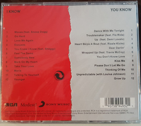 Olly Murs : You Know I Know (CD, Album + CD, Comp)