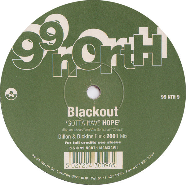 Blackout : Gotta Have Hope (12")