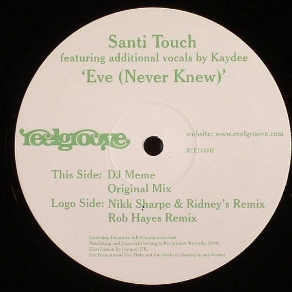 Santi Touch : Eve (Never Knew) (12")
