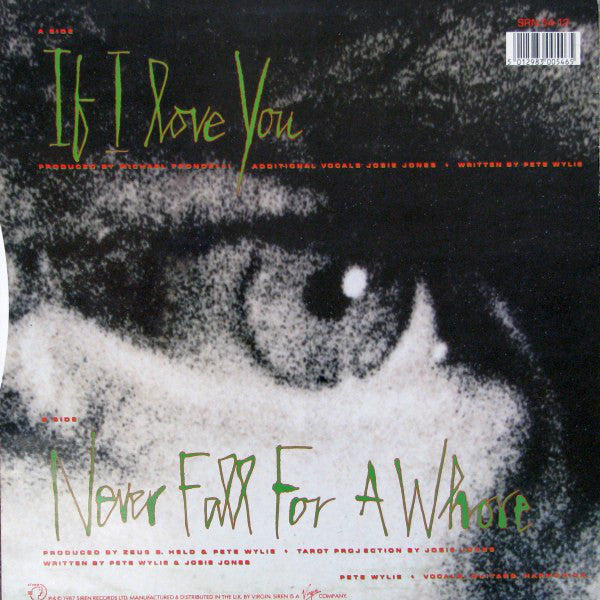 Pete Wylie : If I Love You (12", Single)