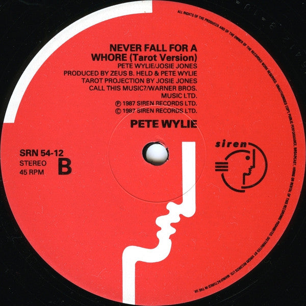 Pete Wylie : If I Love You (12", Single)