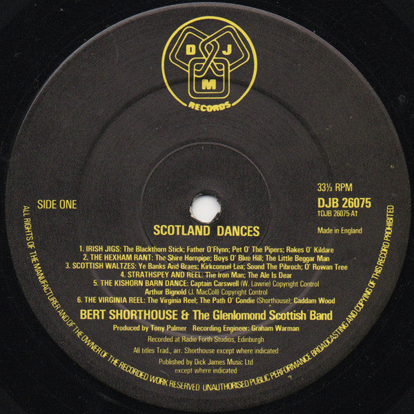 Bert Shorthouse And His Glenlomond Band : Scotland Dances (LP, Album)