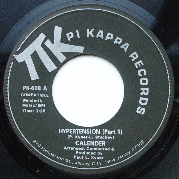 Calender : Hypertension (7", Single)