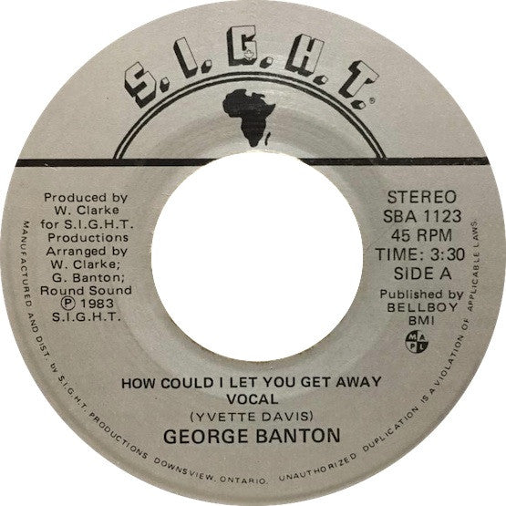 George Banton : How Could I Let You Get Away (7", Single)