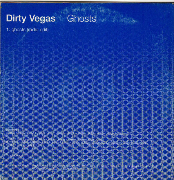 Dirty Vegas : Ghosts (CD, Promo, Car)