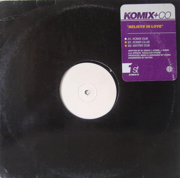 Komix & Co : Believe In Love (12", W/Lbl)