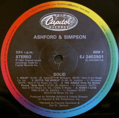 Ashford & Simpson : Solid (LP, Album)