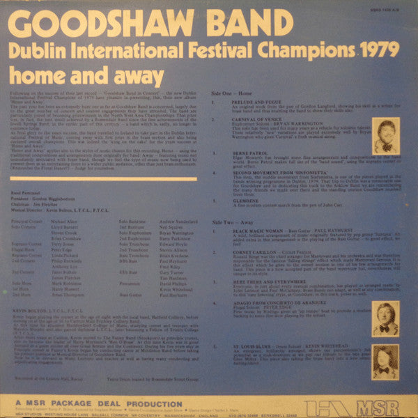 Goodshaw Band : Home and Away (LP)