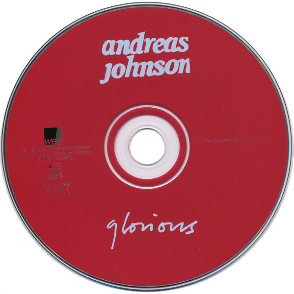 Andreas Johnson : Glorious (CD, Single)