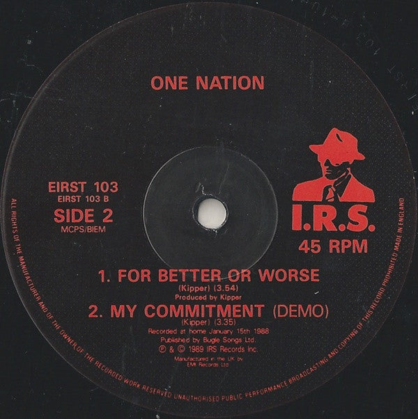 One Nation (3) : My Commitment (12", Single)